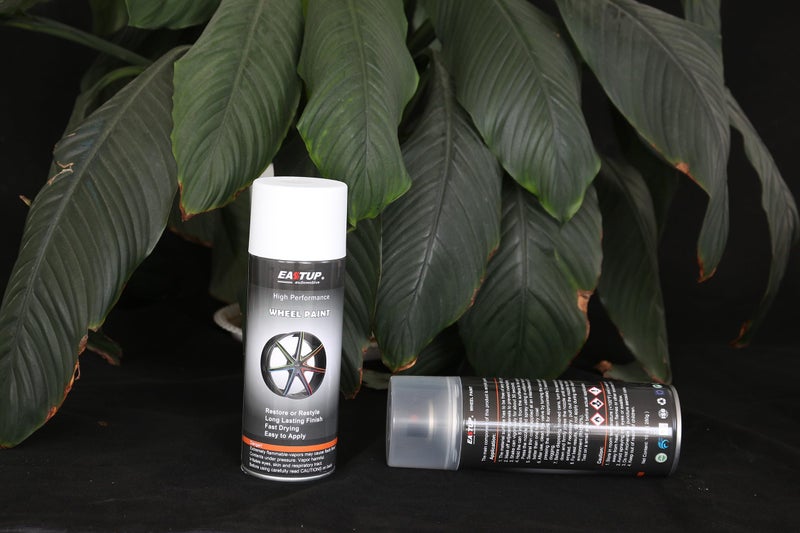 طلاء رش عجلة مينا أكريليك أبيض غير لامع من EASTUP remium - لمسة نهائية رائعة، متانة عالية، مقاومة للبهتان، طلاء حافة سريع الجفاف - Image 3